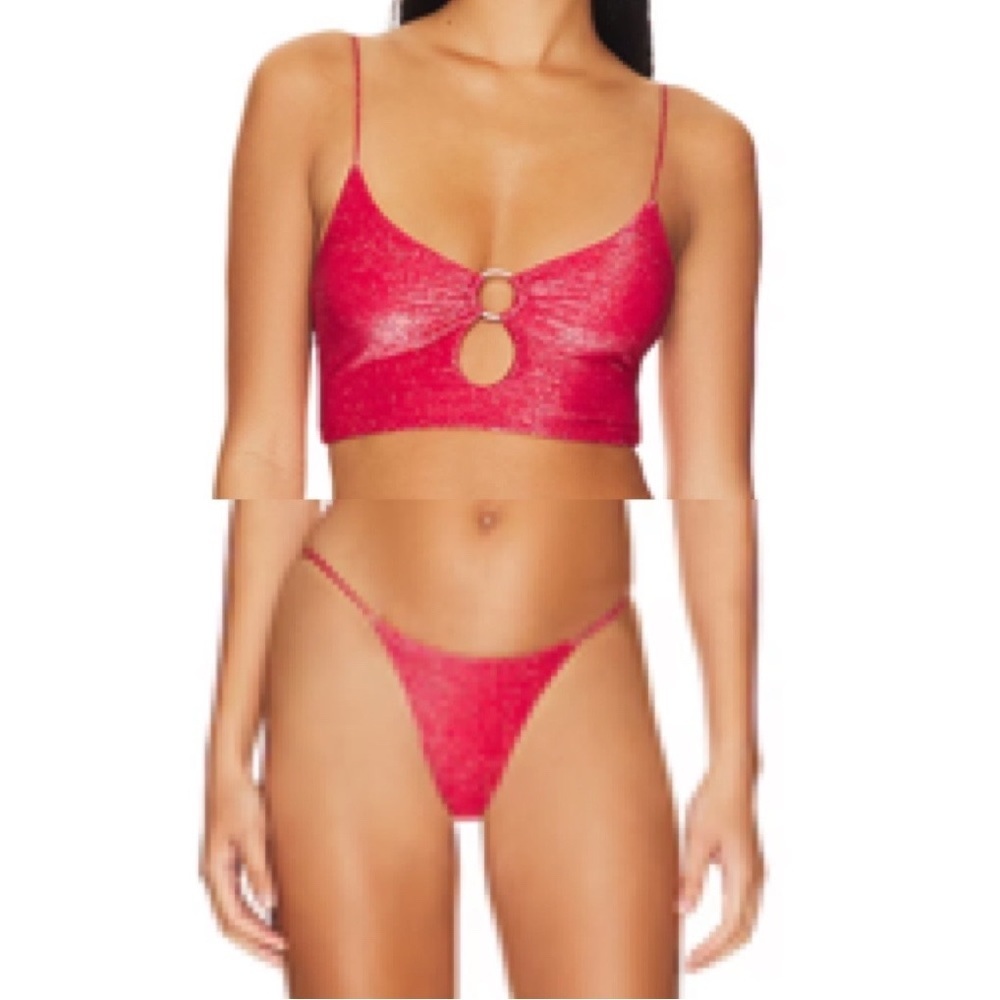 NEW Tularosa Bikini Set red spice XS